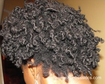 Back of afro on type 4B/4C natural hair